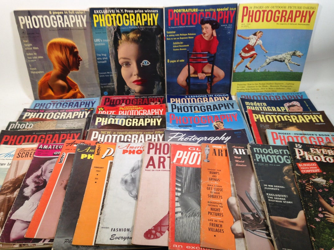Vintage Photography Magazines Popular Photography Modern Etsy