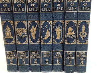 Vintage Book of Life Series Vol 2-8 Incomplete 1954 1123