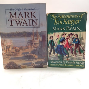 2 Books by Mark Twain, includes The Adventures of Tom Sawyer, Huckleberry Finn, 2 More Novels and Multiple Short Stories! 1024