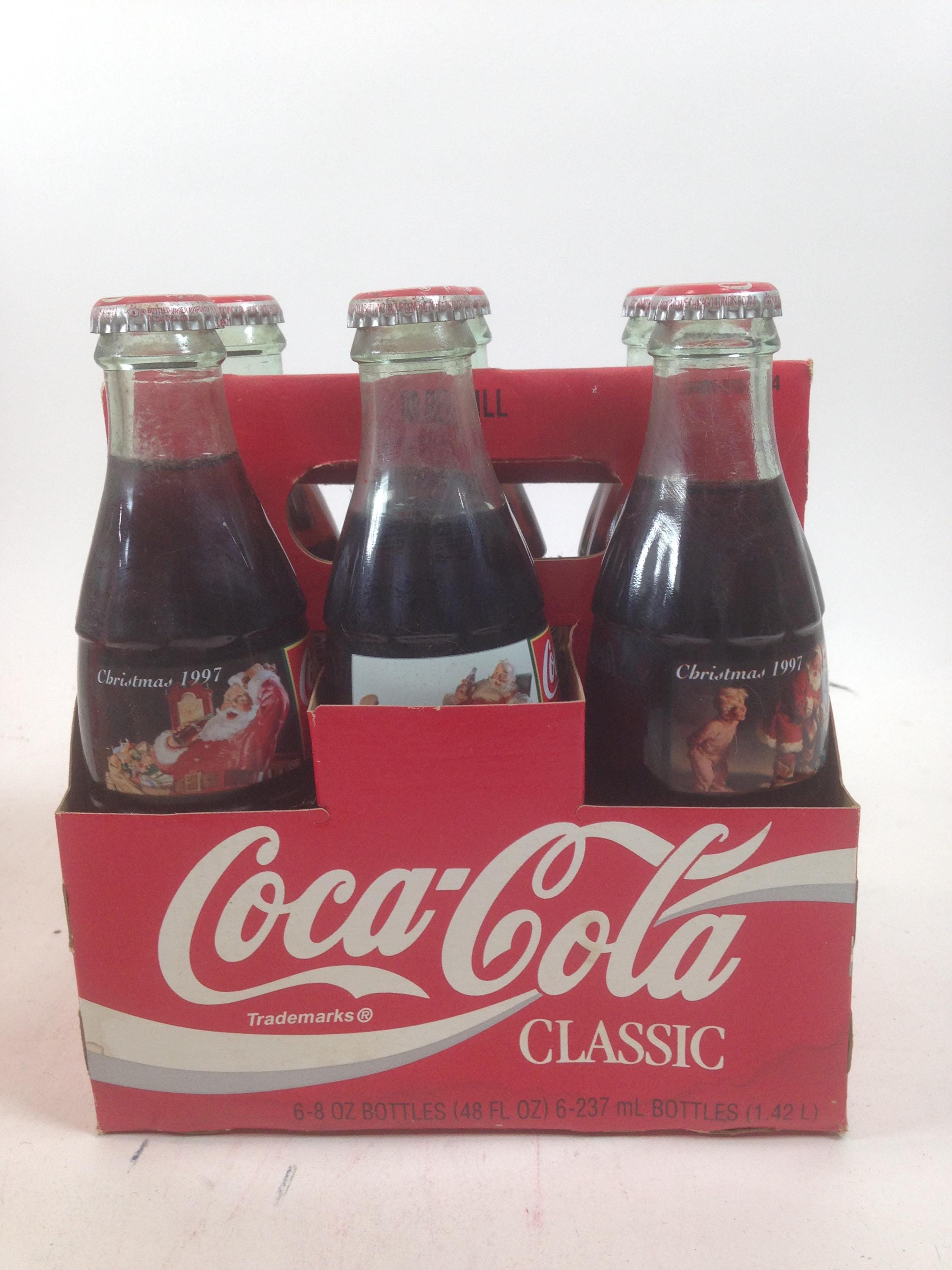 Lot De 6 Verres Coca-Cola Collection 1997 Thème La Plage - Très Bon état