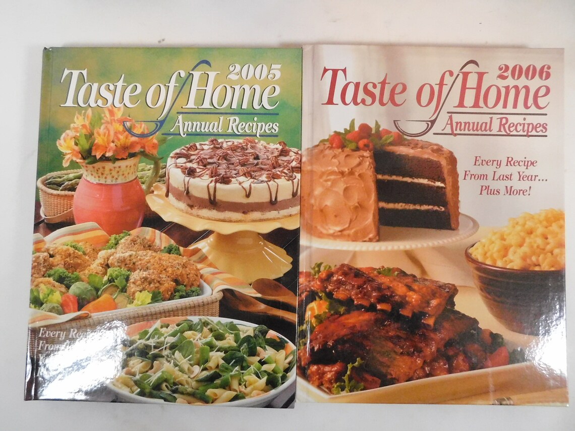 8 Taste of Home Annual Recipes Cookbooks EXCELLENT Condition Etsy