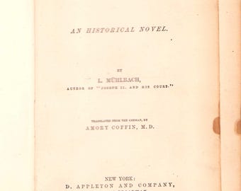 Książka zabytkowa: Kupiec berliński autorstwa Louisa Mulbach, 1867, wydanie 1, 0625