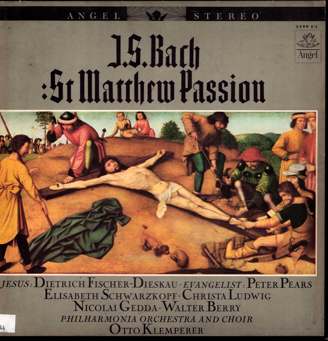 J.S. Bach: St.matthew Passion, Angel 3599 E/L, Vintage Vinyl