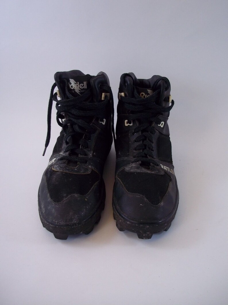 Rare Vintage Riddell Rattler Football Shoes Size 10-1/2 Black | Etsy