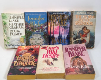 7 romans d'amour de Jennifer Blake, La tempête et la splendeur et plus 0424