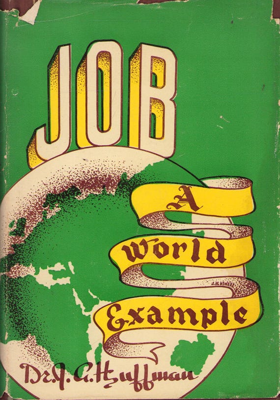 Vintage Book: Job - A World Example by Jasper Abraham Huffman