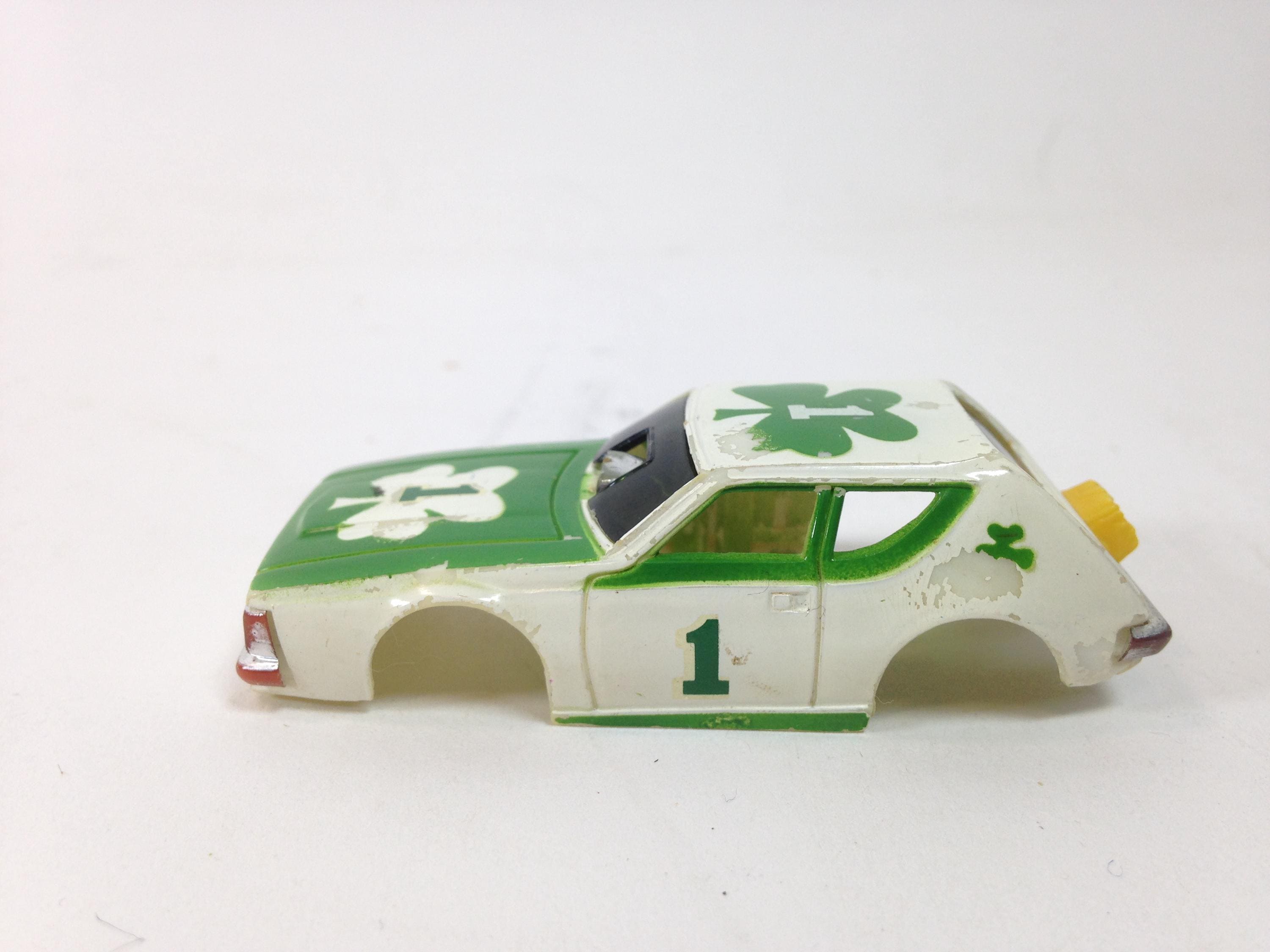 Vintage RARE Tyco Pro Ho AMC GREMLIN #1 Shamrock Slot Car Body