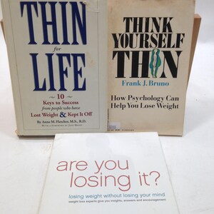 3 livros sobre o aspecto psicológico da perda de peso, pense em si mesmo magro, magro para a vida toda e você está perdendo peso? 1024