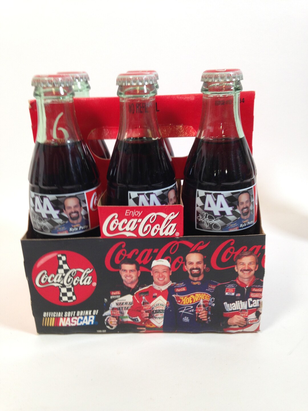 Kyle Petty カイルパティ Coca-Cola コカコーラ プリント 1996 Coca-cola Commemorative Bottles, NASCAR Racing #44 Kyle