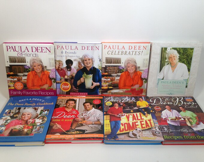 8 Cookbooks by Paula Deen and the Deen Brothers 0123 Etsy