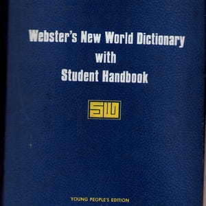 Vintage Book: Webster&#39;s New World Dictionary with Student Handbook, Young People&#39;s Edition, 1978 0825