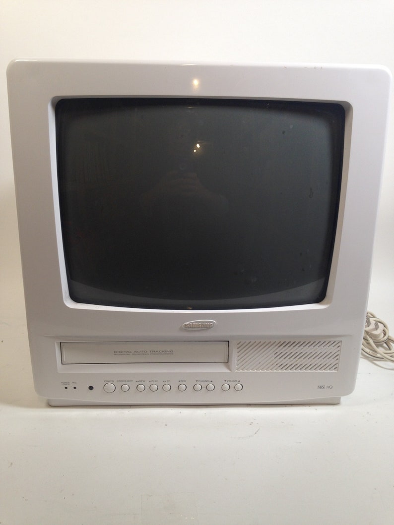 Vintage 1995 Samsung TV/VCR Combo CX1313 1122 Etsy