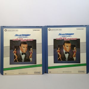 Vintage VideoDisc: Never Say Never Again, James Bond Agent 007, Sean Connery, 1983, 0124