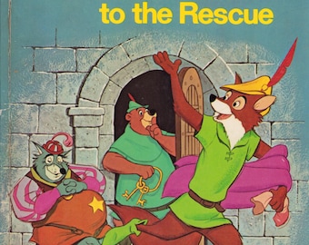 Vintage Book: Robin Hood to the Rescue, Walt Disney, 1973, 1225