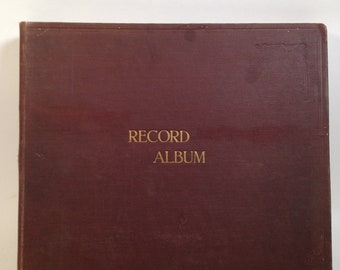 Vintage Brown Record Album Folder for 12" Records 0424