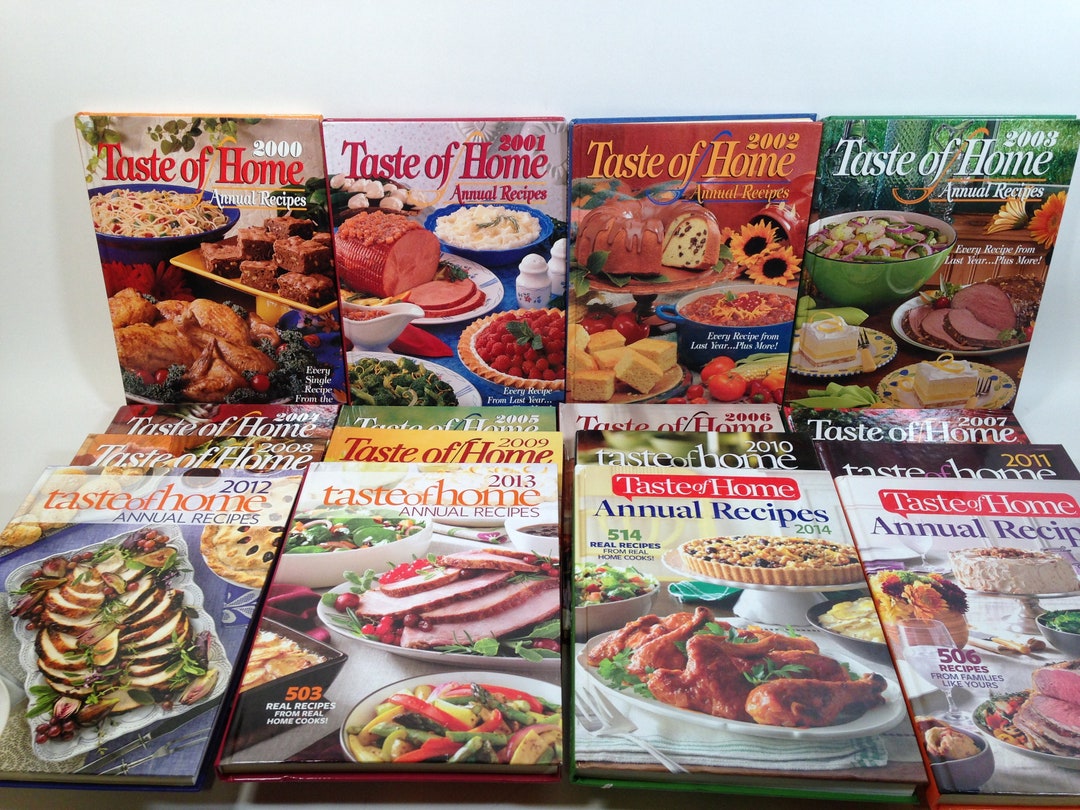 16 Taste of Home Annual Recipes Cookbooks Very Good Condition 20002015