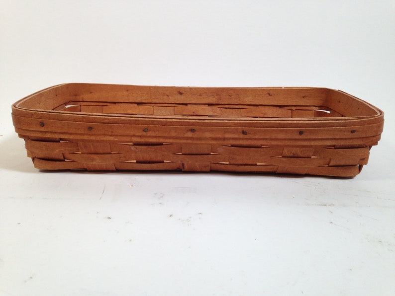 1987 Longaberger Bread Basket Handwoven 0722 Etsy