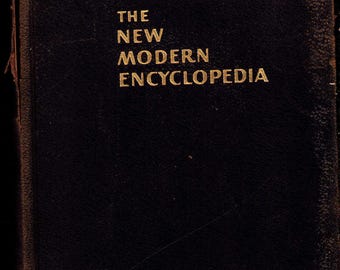 Vintage Book: The New Modern Encyclopedia, A Complete Revision with Comprehensive World War II References, 1943 0725