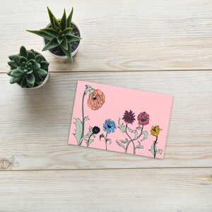 Vendo Flores: Cartão Postal Padrão