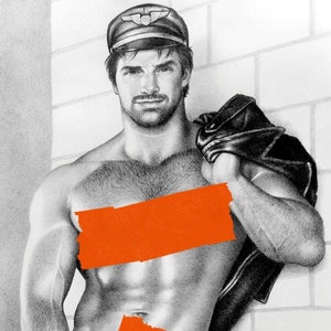 Tom of Finland Postkartenprint ""Chaps"" (gay, vintage, Lederhose)"