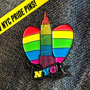NYC Gay World Pride Enamel Pin (Stonewall, 50th Anniversary, World Pride)