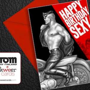 Tom of Finland Cartão de Aniversário Gay Impressão