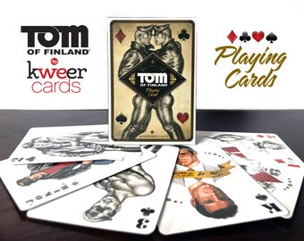 Tom of Finland Playing Cards (Gay, Print, Kinky, Leather Pants, Poker, Games)