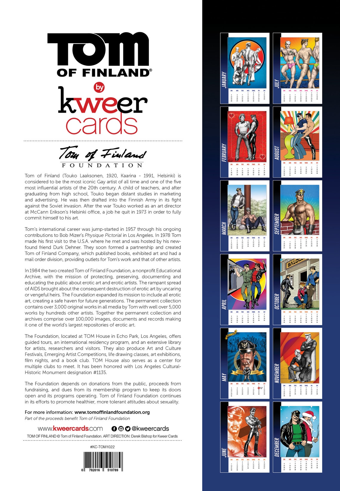 Tom of Finland 2020 Calendar FULL COLOR New Leather Pants Etsy