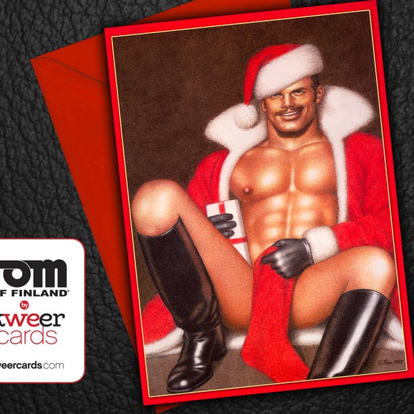Gay Christmas Card - Tom of Finland  "Santa's Package" Print