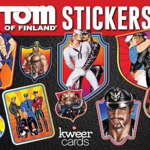 Tom of Finland Stickers  (Queer, Leather Pants, Gay, Print, Kinky, Sailor)