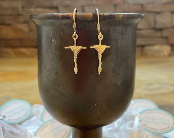 Entwined Cross Earrings