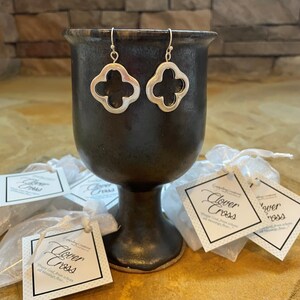 Clover Cross Earrings image 1