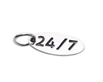 24/7 Sterling Silver Charm