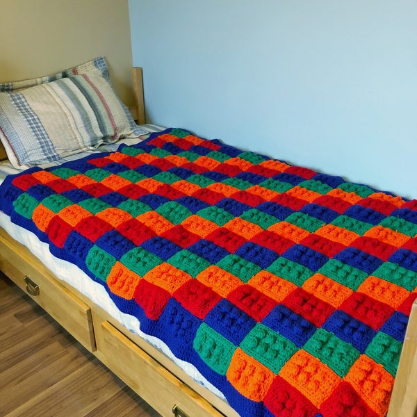 Building Block Blanket Crochet Pattern