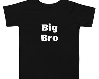 Big Bro Toddler Short Sleeve Tee/big brother t-shirt/big brother gift/gift for a big brother/toddler t-shirt/toddler t-shirt quote