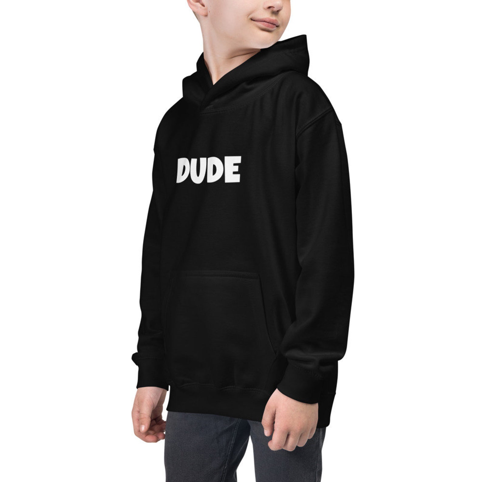 Dude Kids Hoodie/boys Hoodie/boys Black Hoodie/fall Hoodie for Boys Etsy