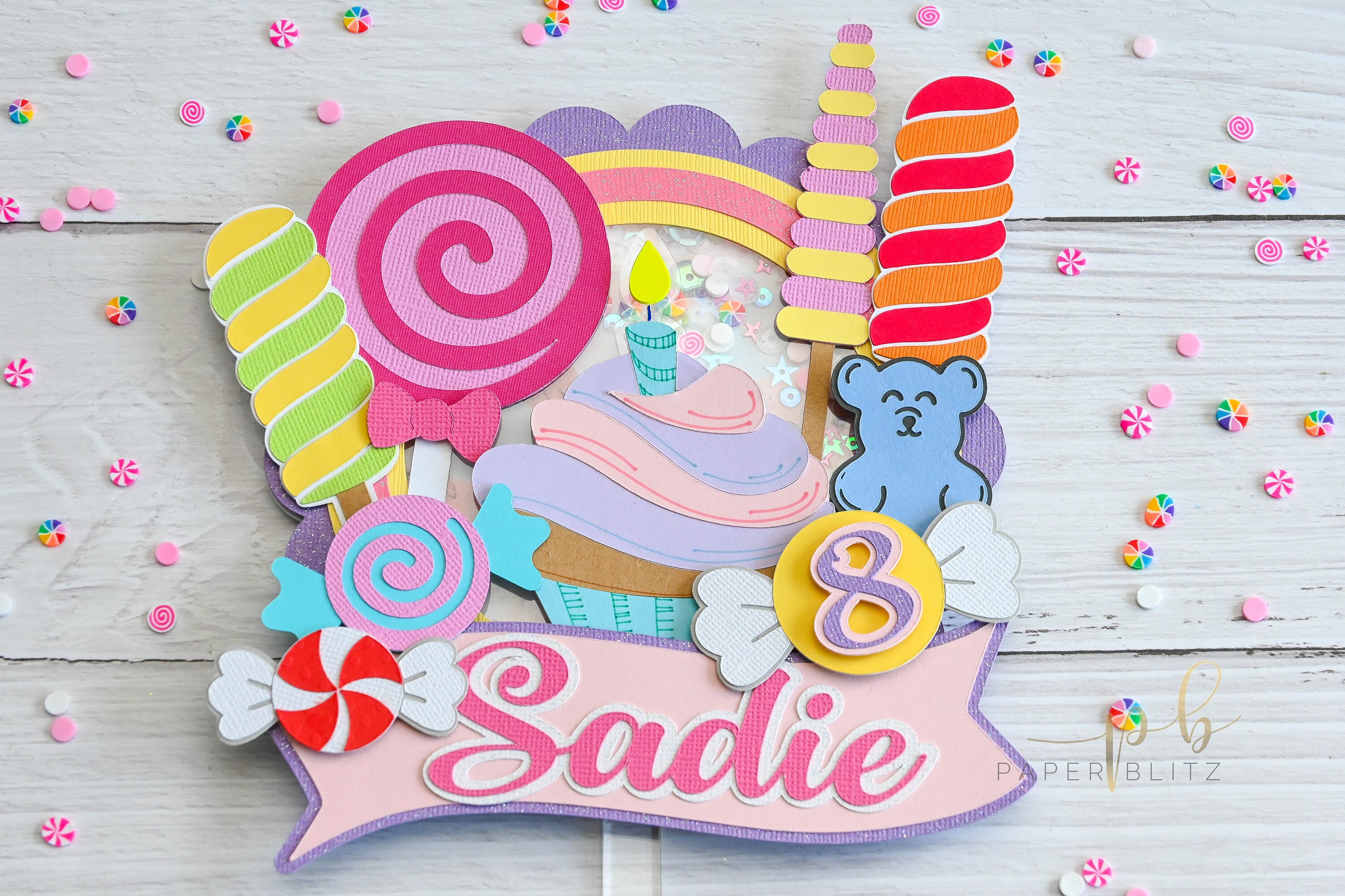 Candyland Theme Cake Topper