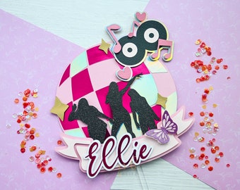 Disco Ball Cake Topper, Groovy Teen Party Decor