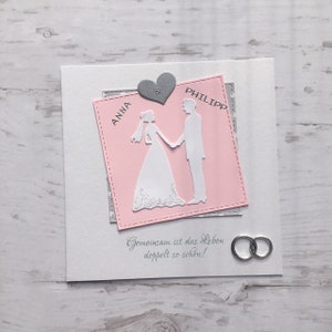Hochzeitskarte, Hochzeit, Wedding, Hochzeitsgeschenk, Karte zur Hochzeit, Glückwunschkarte zur Hochzeit, Glückwunschkarte