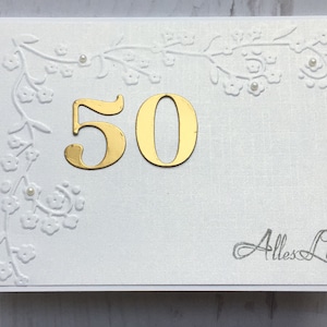 Glückwunschkarte zur Goldhochzeit