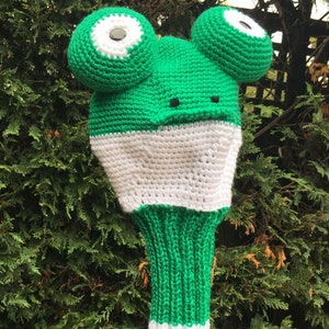 PATTERN  ONLY for Hand crochet Golf club cover - Felix the Frog