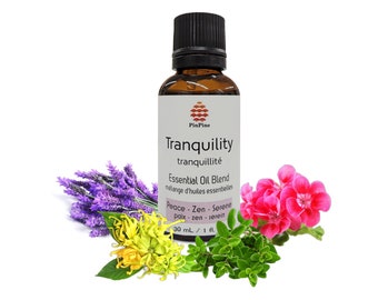 Mélange d'huiles essentielles Tranquility - Qualité supérieure - Pour l'aromathérapie, les diffuseurs, les désodorisants DIY, les parfums et les produits de beauté