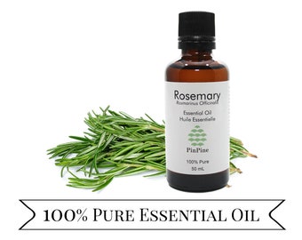 Rosemary Essential Oil - 100% Pure - Premium Quality - For Aromatherapy, In Diffusers, DIY Air Fresheners, Perfumes & Beauty Products