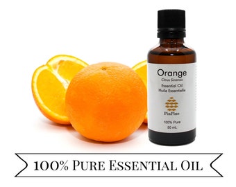 Huile essentielle d'orange - 100 % pure - Qualité supérieure - Pour l'aromathérapie, dans des diffuseurs, des désodorisants DIY, des parfums et des produits de beauté