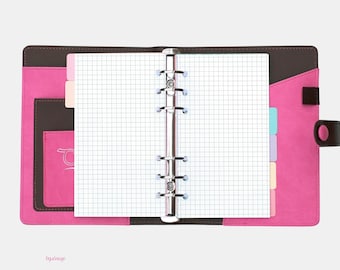 Personal: Notiz Einlagen kariert (50 Blatt) / Grid Paper / Karierte Einlagen für Personal Ringbuchkalender / Papier Einlagen mit Karo-Muster