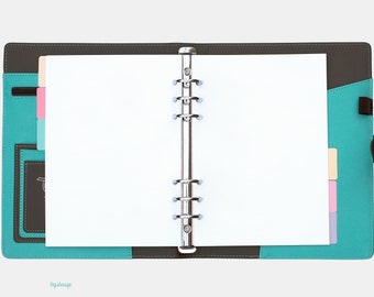 A5: Blanko Notiz Einlagen (50 Blatt) / Blank Paper / Leere Papier Einlagen / Blanko Ringbuch Einlagen / A5 Kalendereinlagen für Ringkalender