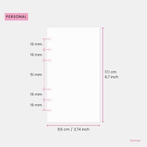 Personal: Jahresübersicht für 2024 & 2025 im Stil What you love Ein Jahr pro Doppelseite / Jahresplaner für Personal Ringbuchkalender A6 Bild 4