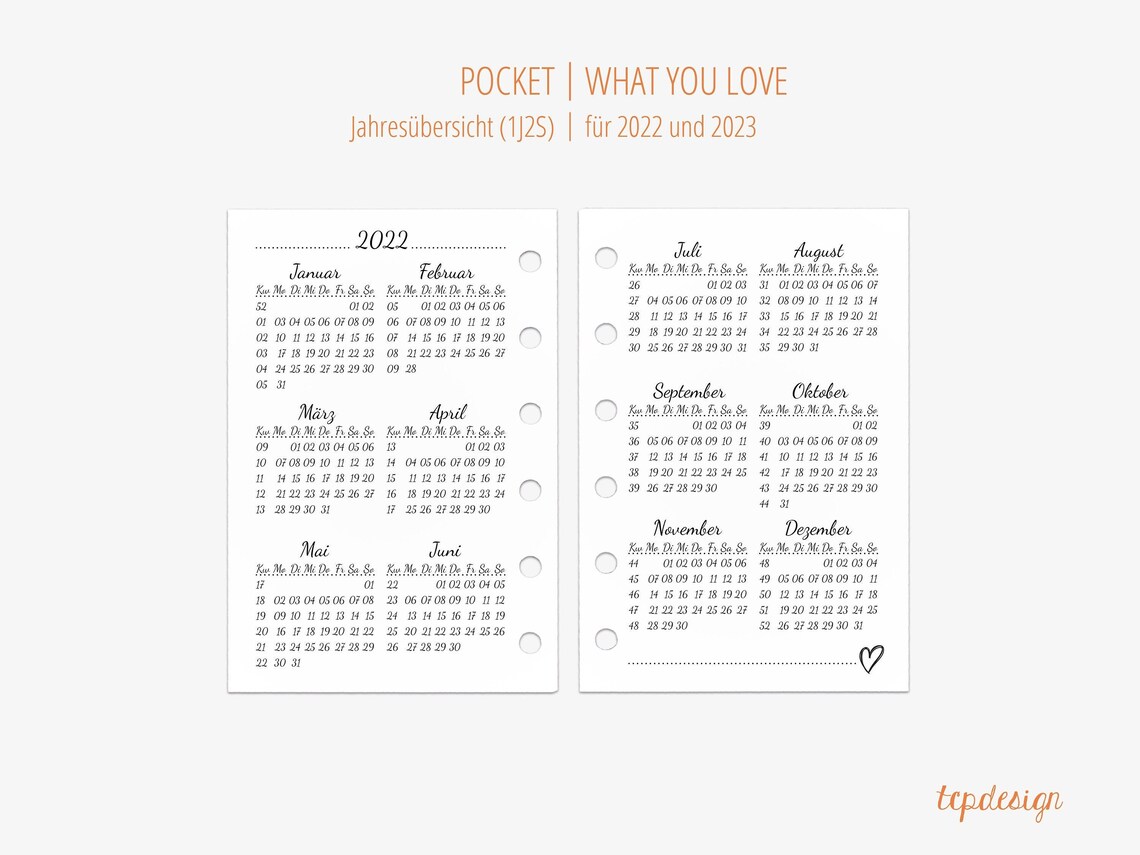 Pocket: Annual Overview 2022 & 2023 in the Style what | Etsy