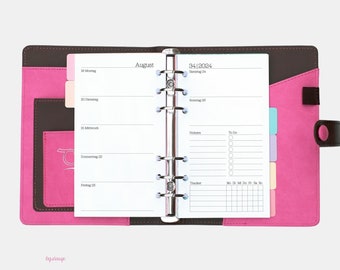 Personal: Weekly planner 2024 including tracker, note field & to-do list in the “Easy” style - one week per double page / personal / calendar 2024