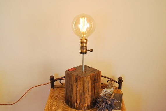 oak table lamp